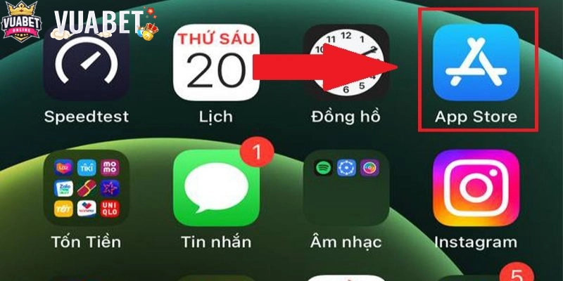 Thao tác đơn giản để tải app