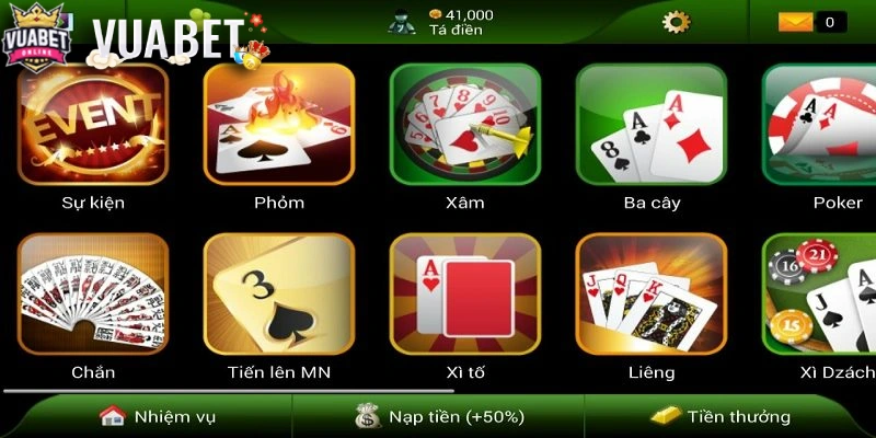 Thông tin sơ bộ về game bài Vuabet88